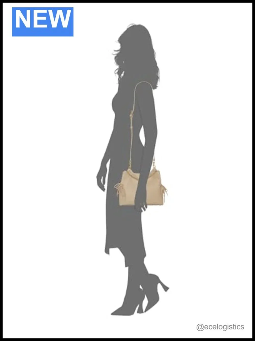 Genuine Leather Satchel Handbag with Magnetic Closure - Top Handle